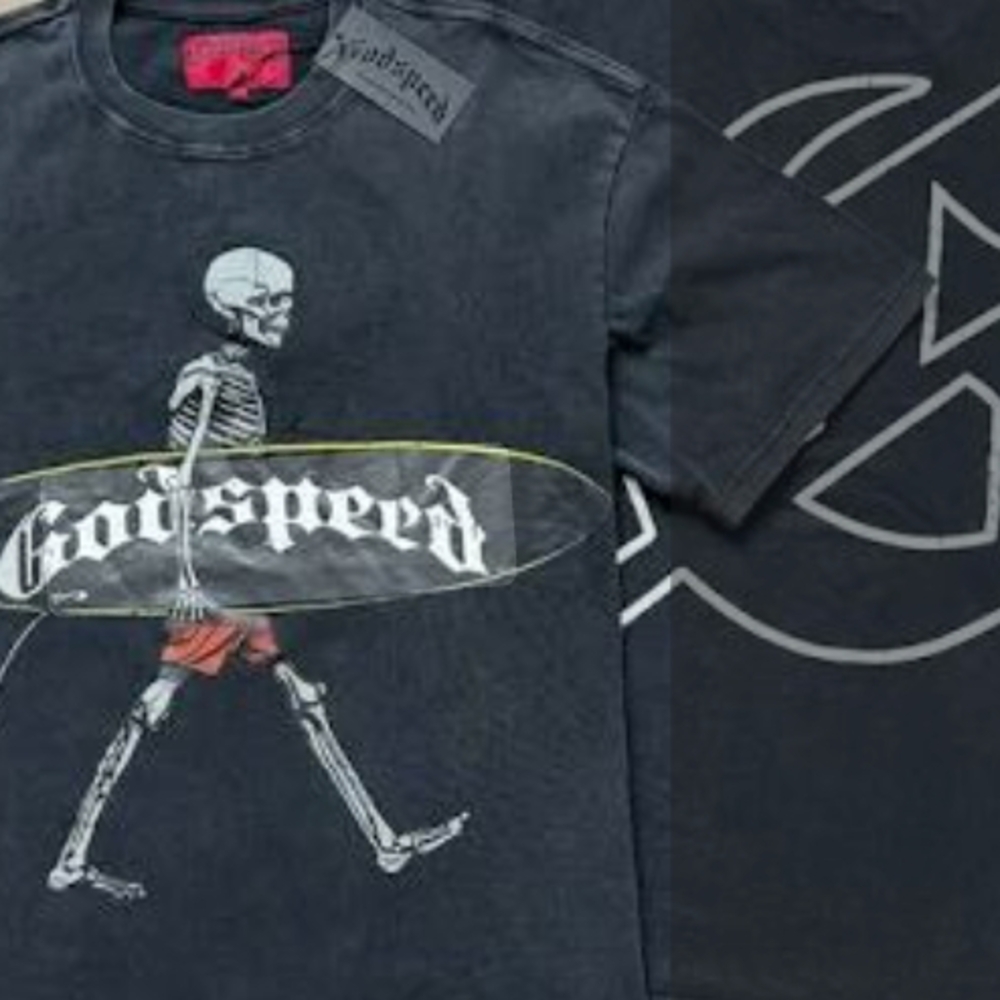 Fear of God Kids Shirt in Black with Graphic Design